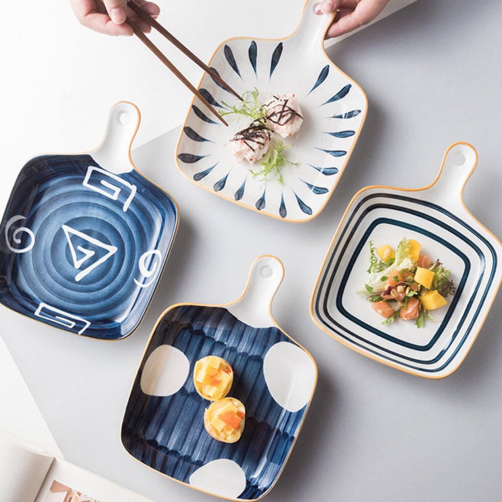 Ceramic Plate With Handle Nitori