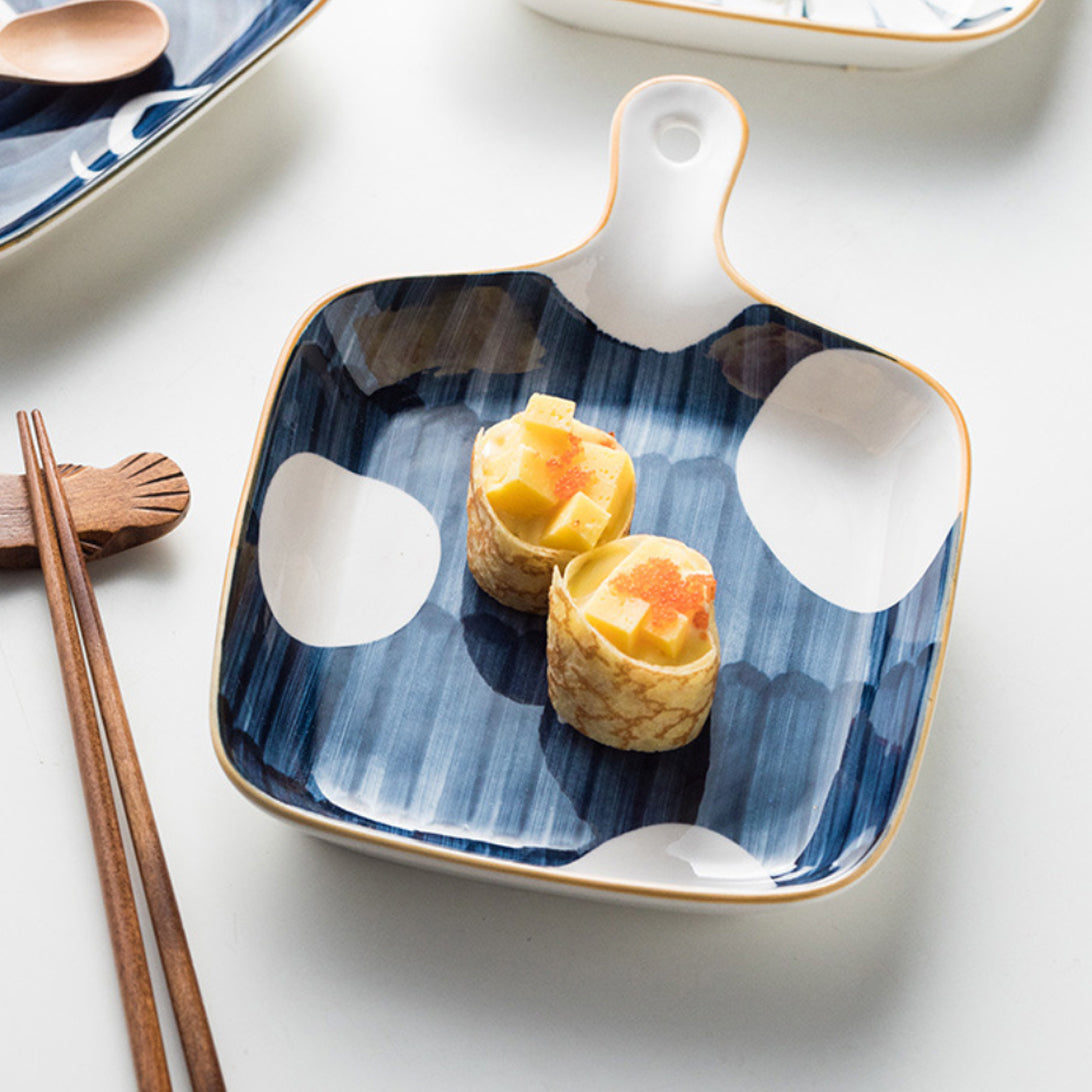 Ceramic Plate With Handle Nitori