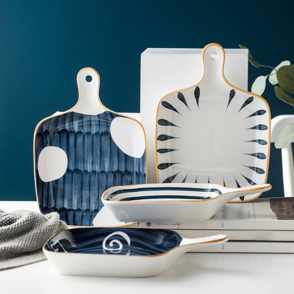 Ceramic Plate With Handle Nitori