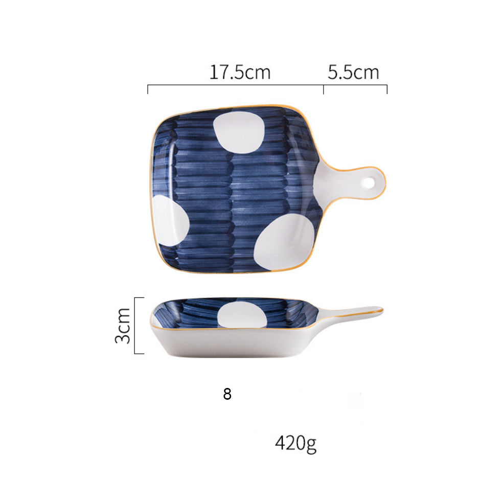 Ceramic Plate With Handle Nitori