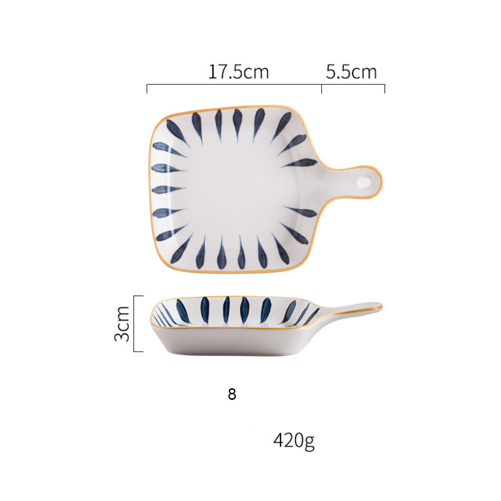 Ceramic Plate With Handle Nitori