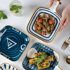 Ceramic Plate With Handle Nitori