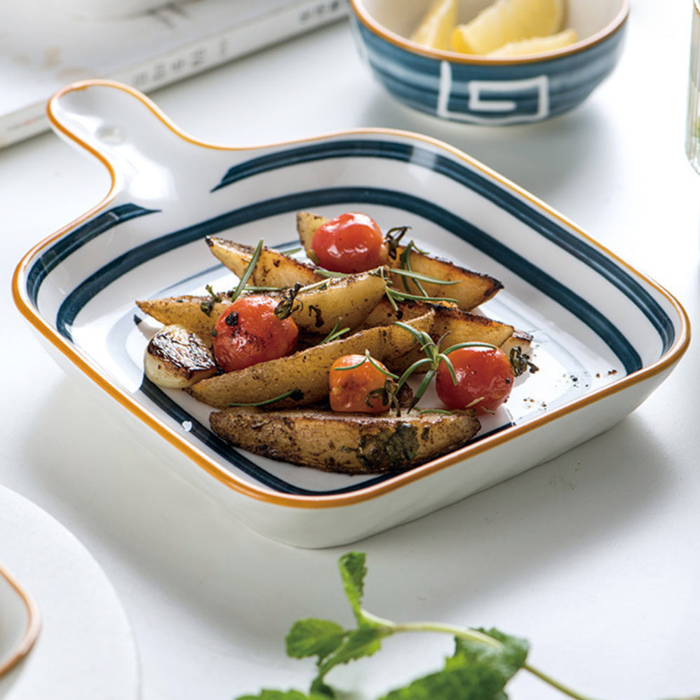 Ceramic Plate With Handle Nitori