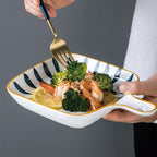 Ceramic Plate With Handle Nitori