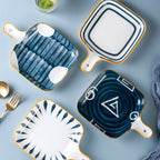 Ceramic Plate With Handle Nitori