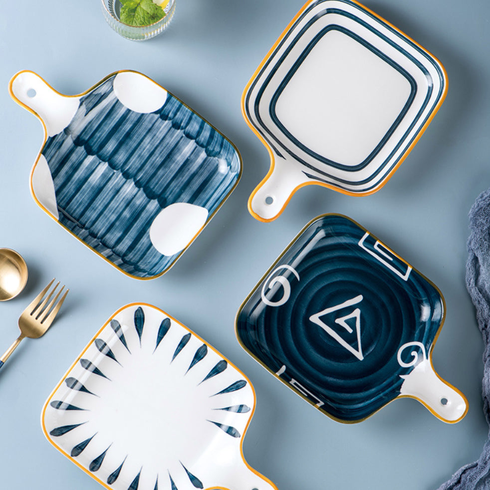 Ceramic Plate With Handle Nitori