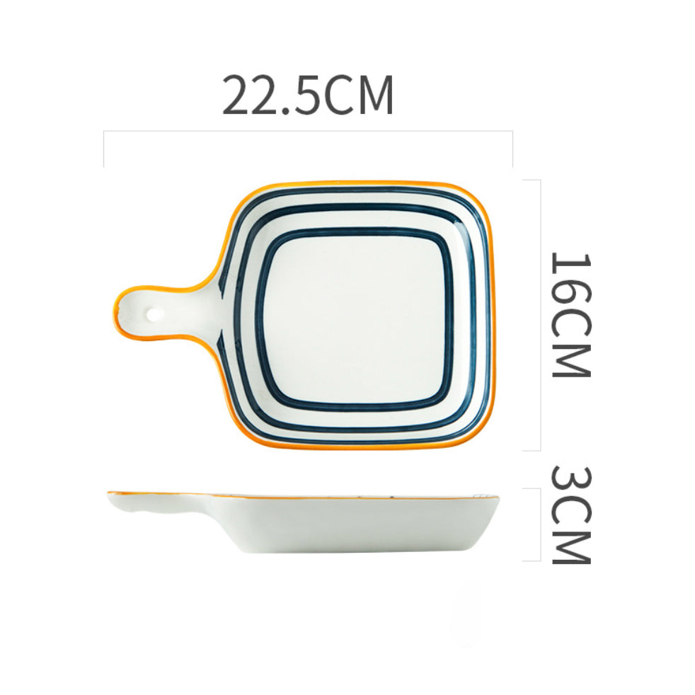 Ceramic Plate With Handle Nitori