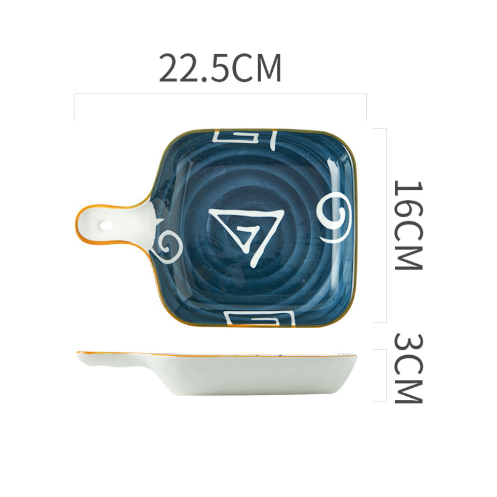 Ceramic Plate With Handle Nitori