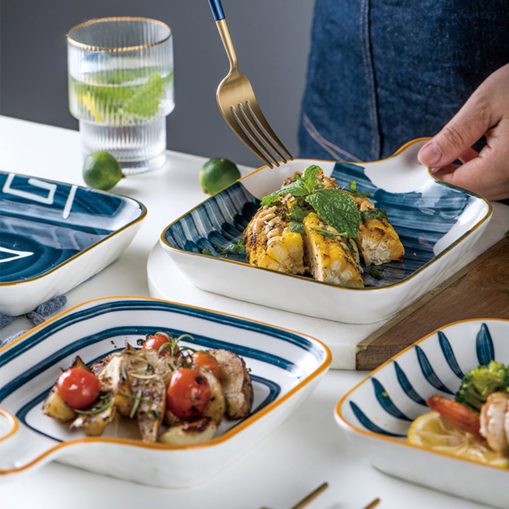 Ceramic Plate With Handle Nitori