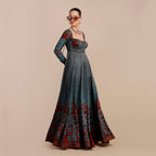 Cerulean Blue Anarkali | SATT