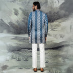 Cerulean Blue Ombre Kurta | CHAR