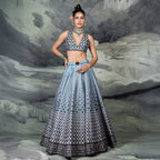 Cerulean Blue Skirt Set | CHAR