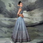 Cerulean Blue Skirt Set | CHAR