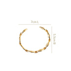 Chain Link Gold Cuff Bracelet