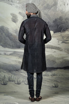 Charcoal Black Kurta Set | BARODA