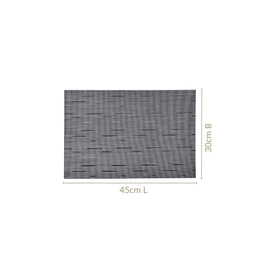 Charcoal Grey Placemat Set Of 6