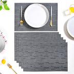 Charcoal Grey Placemat Set Of 6