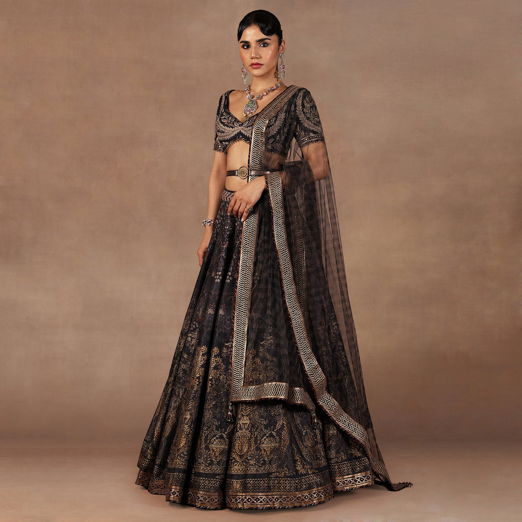 Charcoal Black Skirt Set | EAST