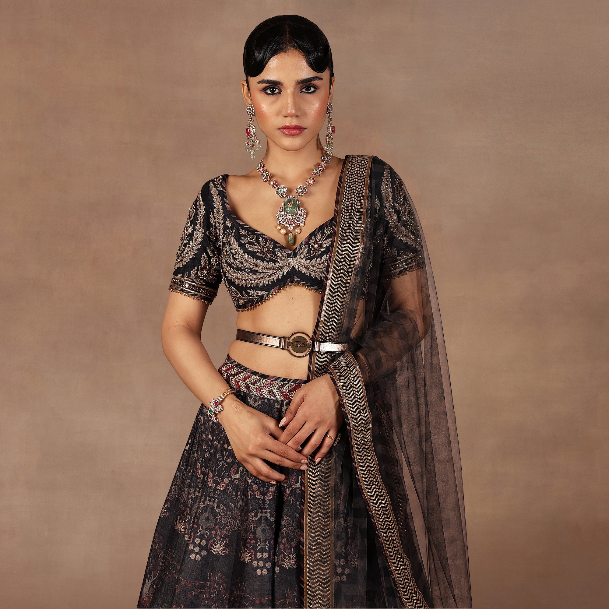 Charcoal Black Skirt Set | EAST