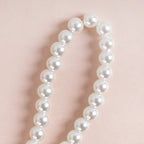 Charming Red Bow Keychain With Pearls