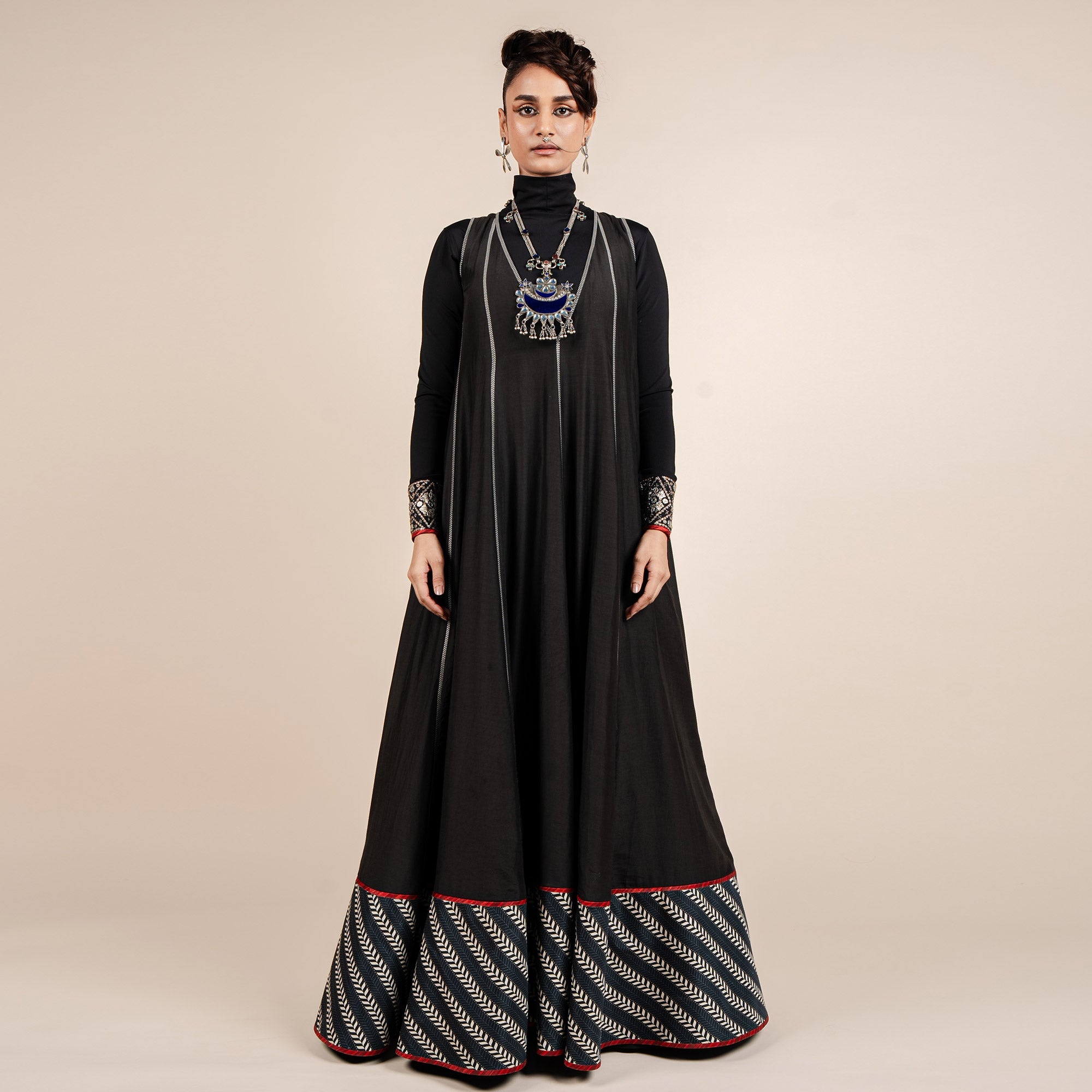 Chevron Anarkali Set | CHAR