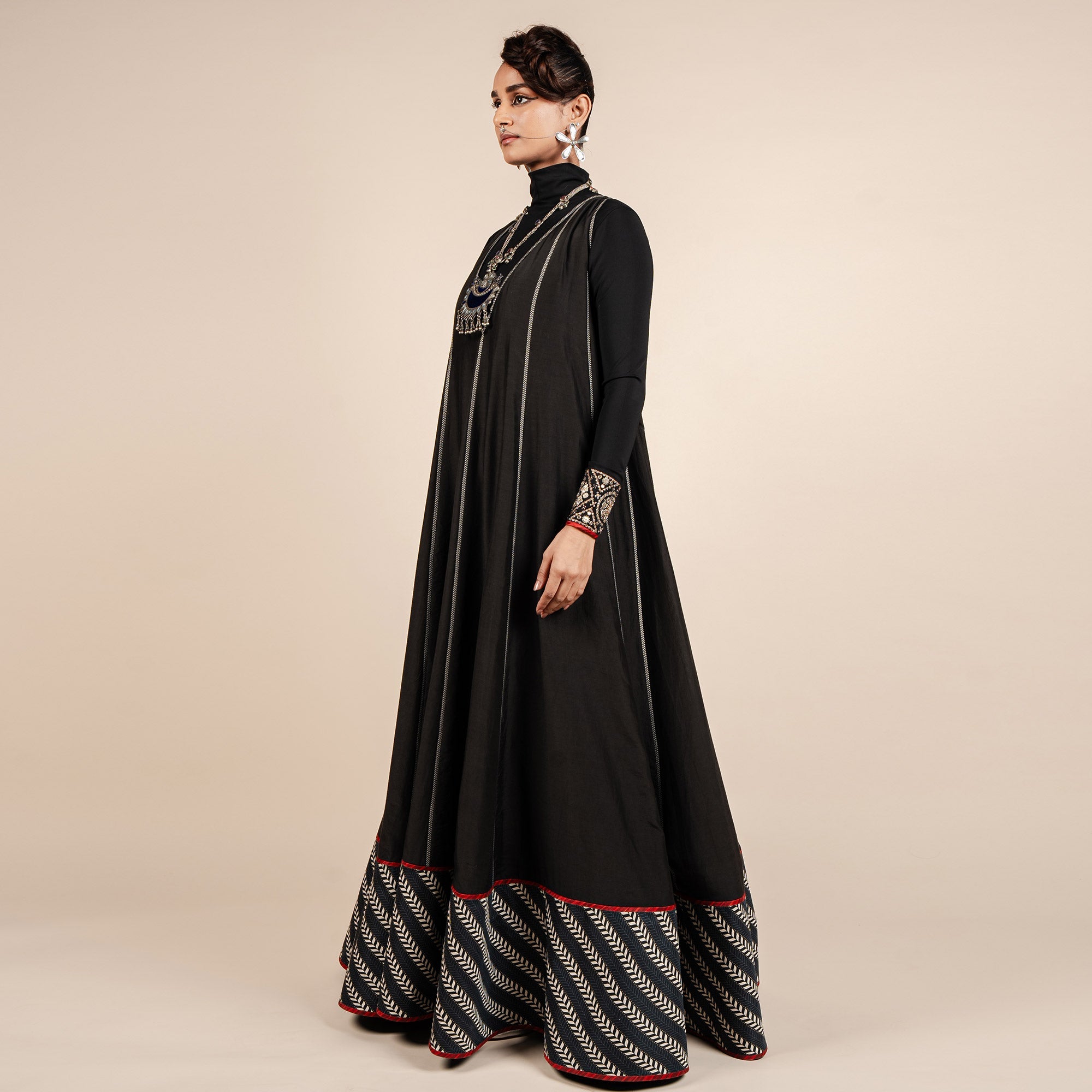 Chevron Anarkali Set | CHAR