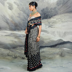 Chevron Corset Saree Set | CHAR