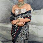 Chevron Corset Saree Set | CHAR