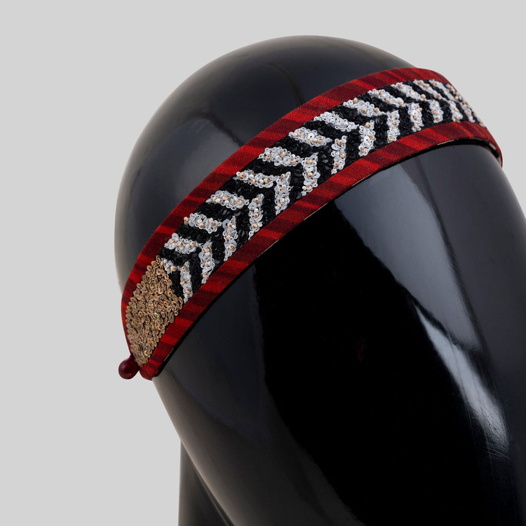 Chevron Embroidered Hairband