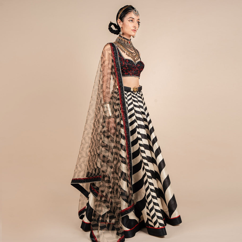 Chevron Godet Skirt Set | CHAR