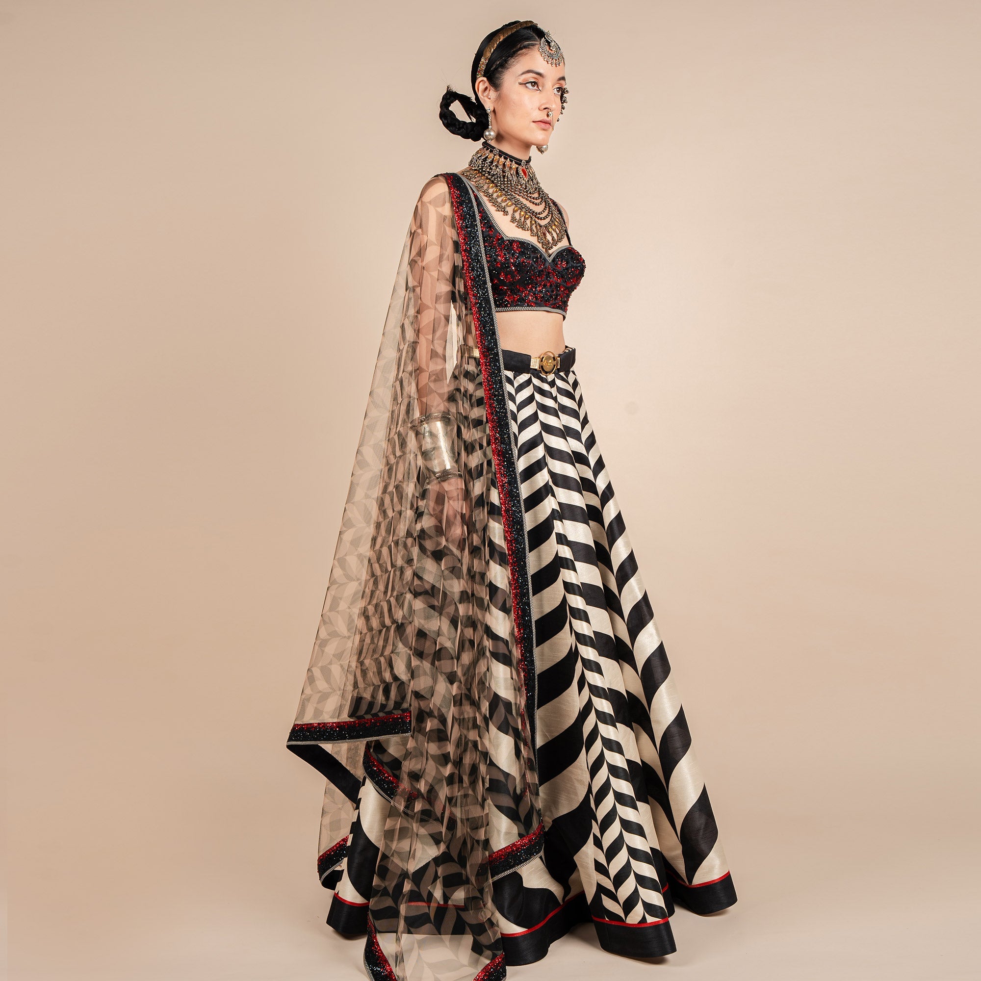 Chevron Godet Skirt Set | CHAR