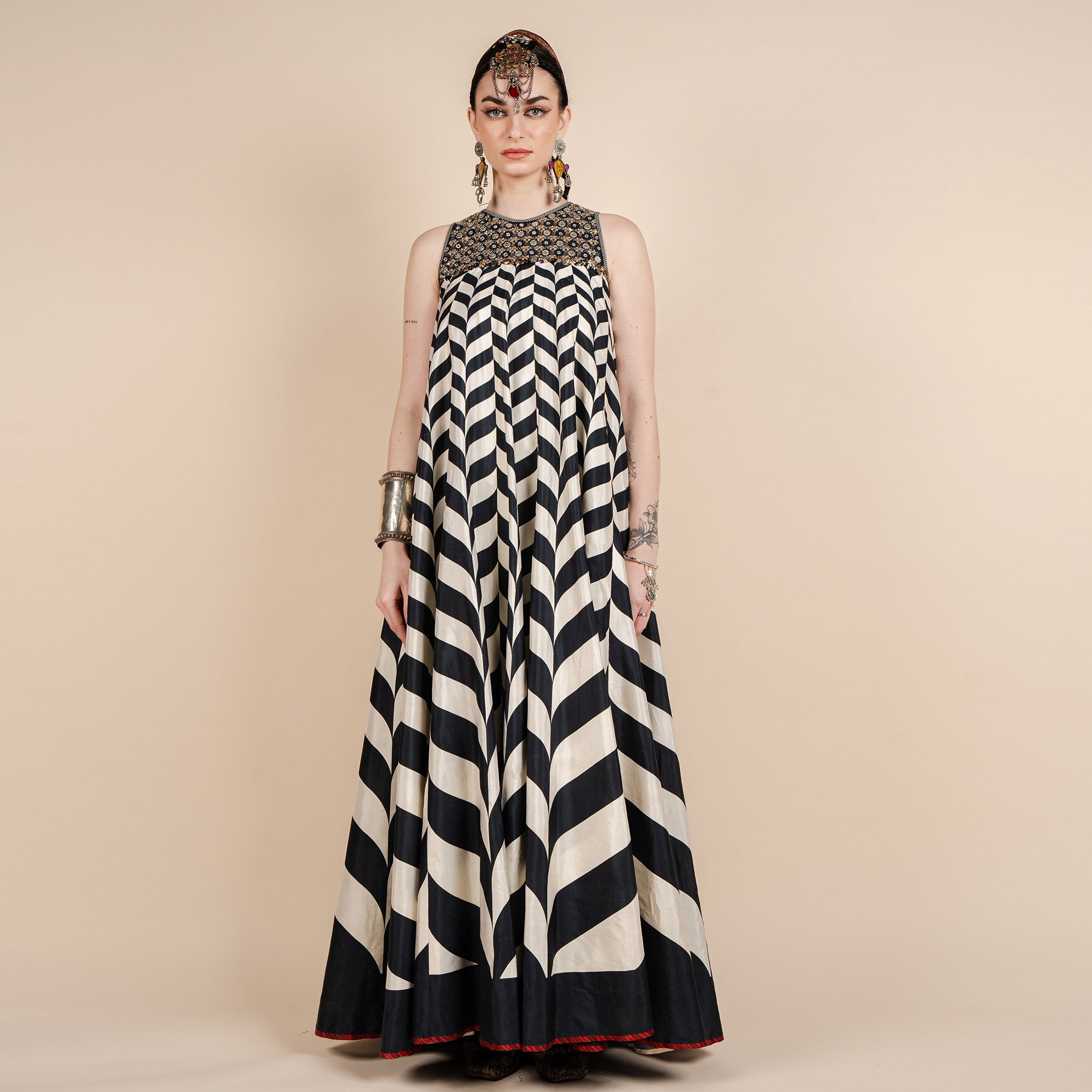 Chevron Maxi Dress | CHAR