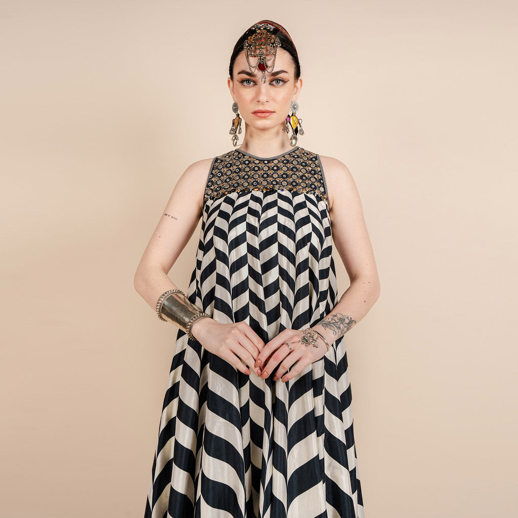 Chevron Maxi Dress | CHAR