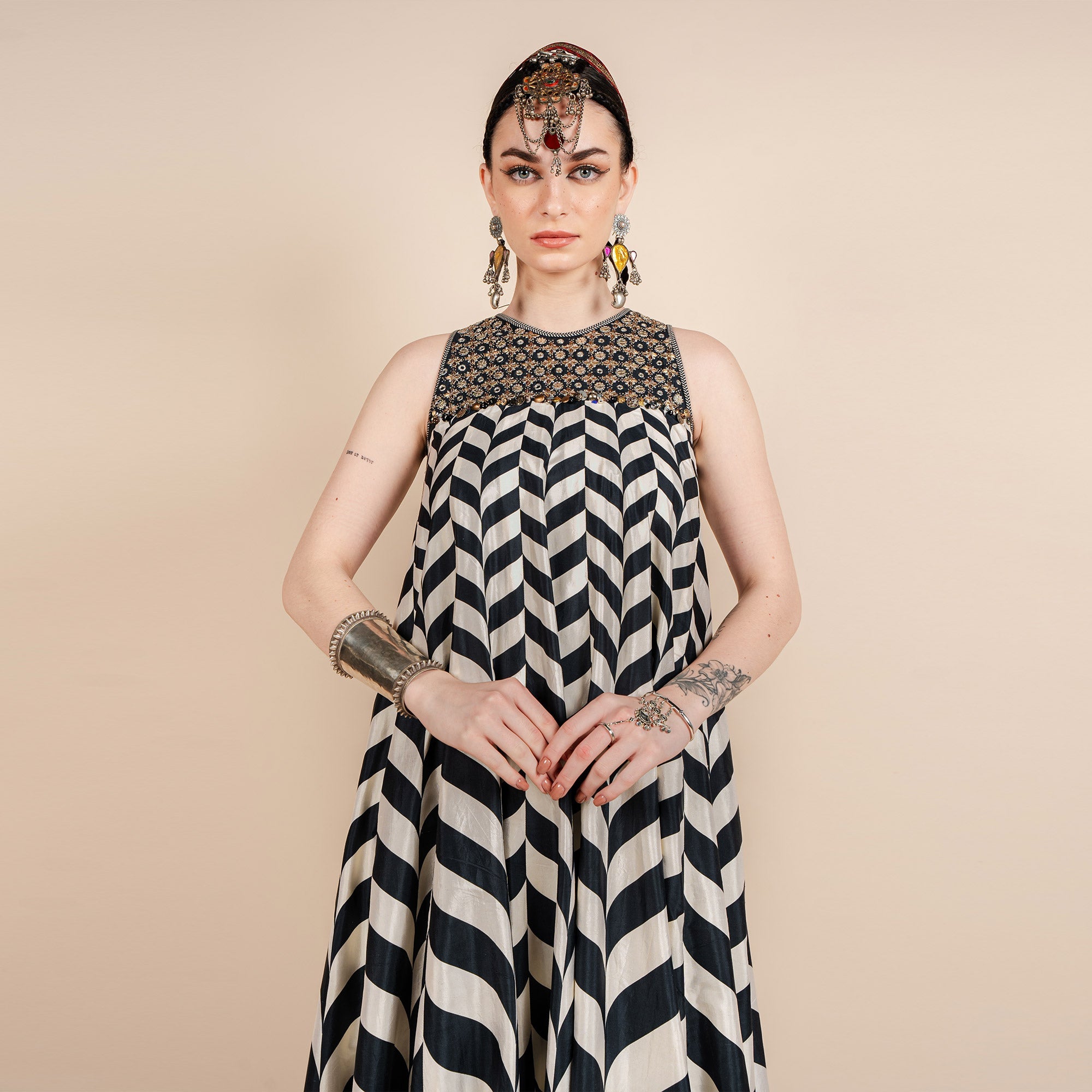 Chevron Maxi Dress | CHAR