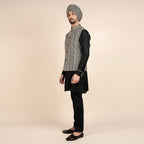 Chevron Nehru Jacket | CHAR