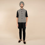 Chevron Nehru Jacket | CHAR