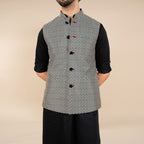 Chevron Nehru Jacket | CHAR