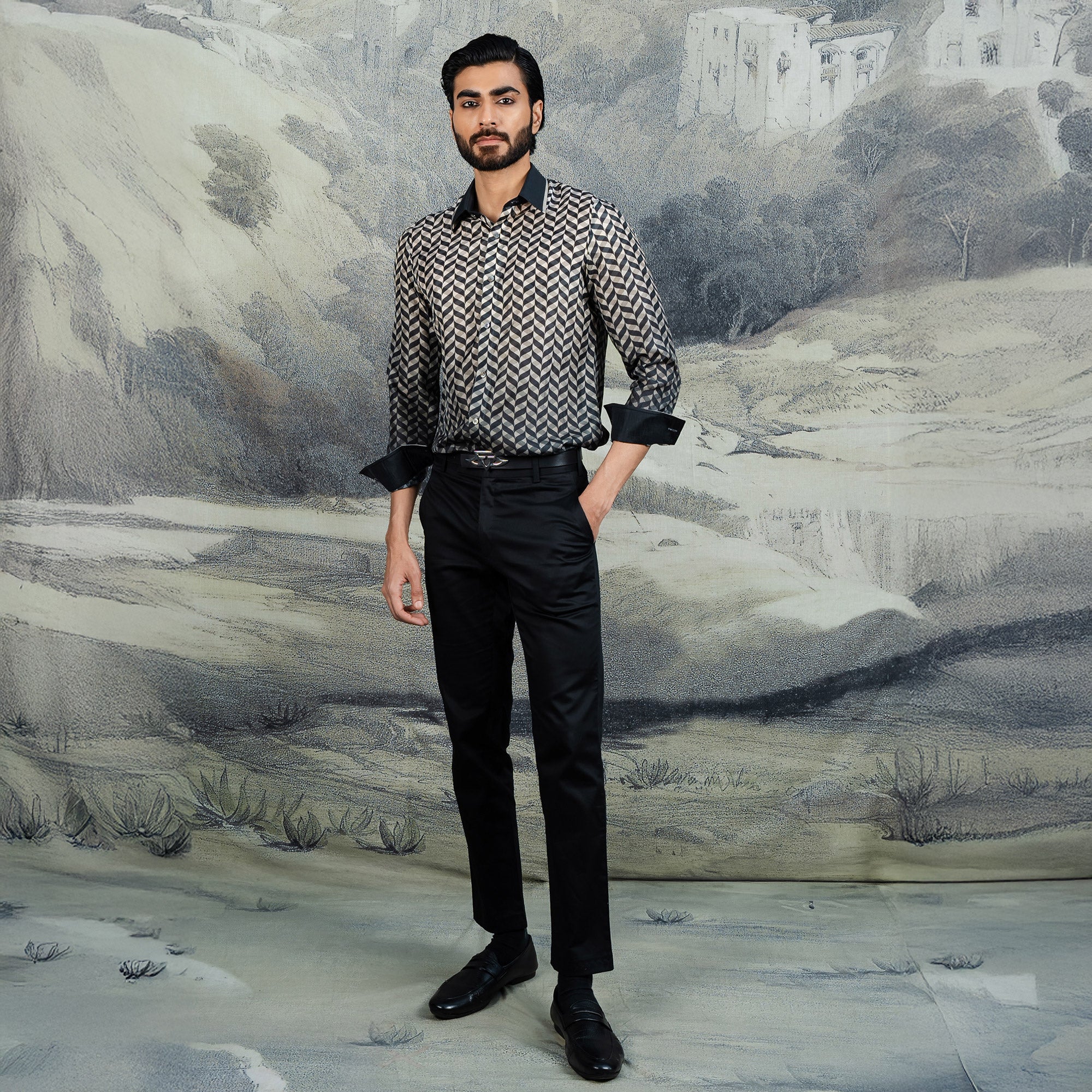 Chevron Ombre Shirt | CHAR