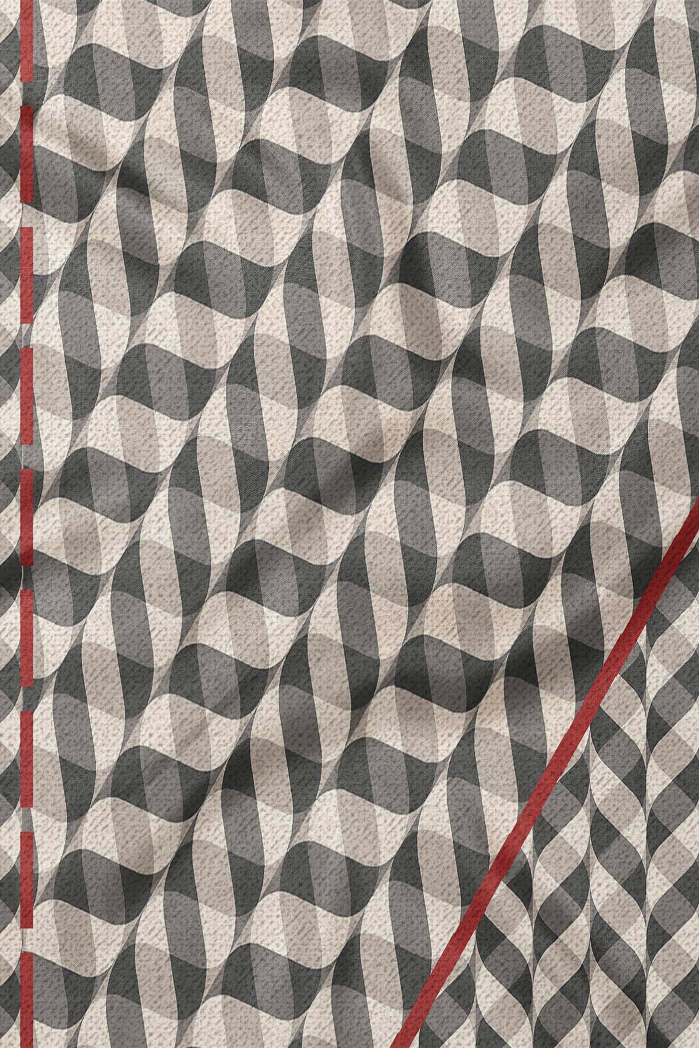 Chevron Printed Woollen Scarf