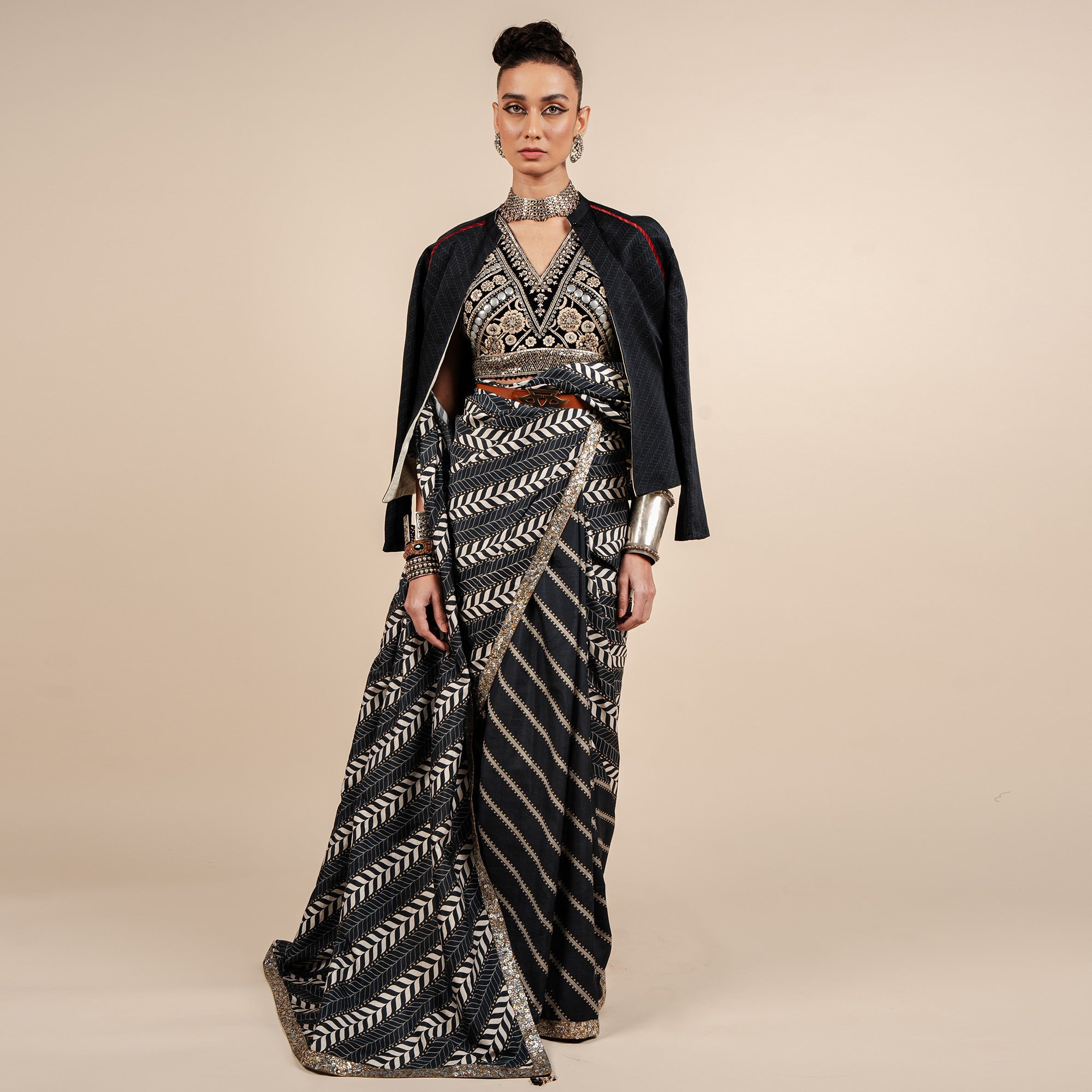 Chevron Reversible IKA Jacket | CHAR