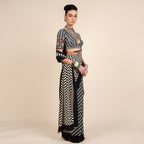 Chevron Saree Set | CHAR