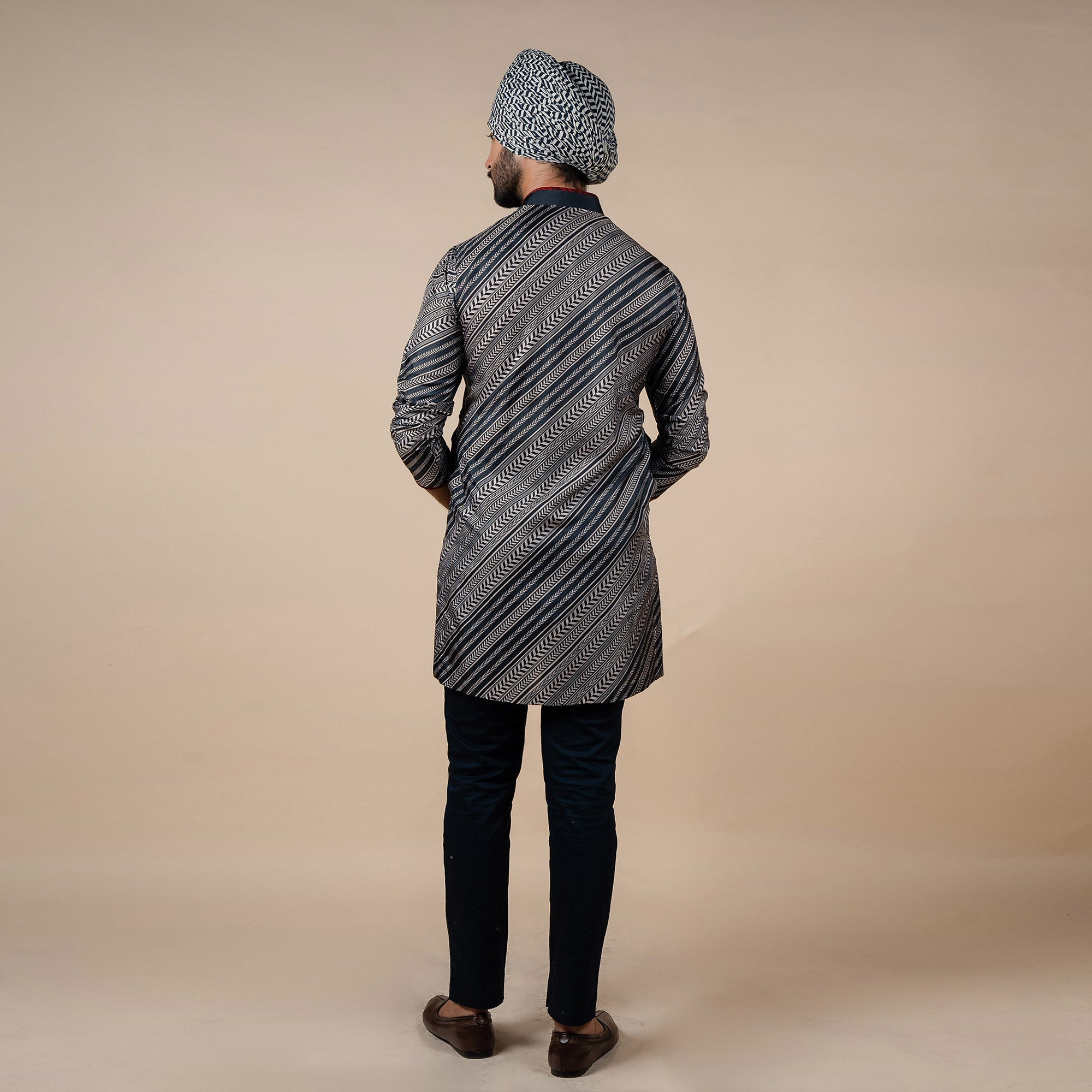 Chevron Striped Kurta | PANJ