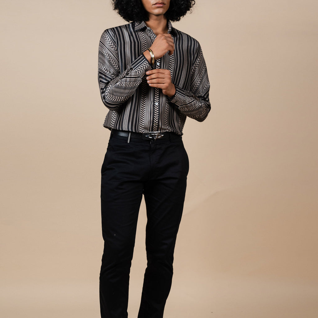 Chevron Stripes Shirt | PANJ