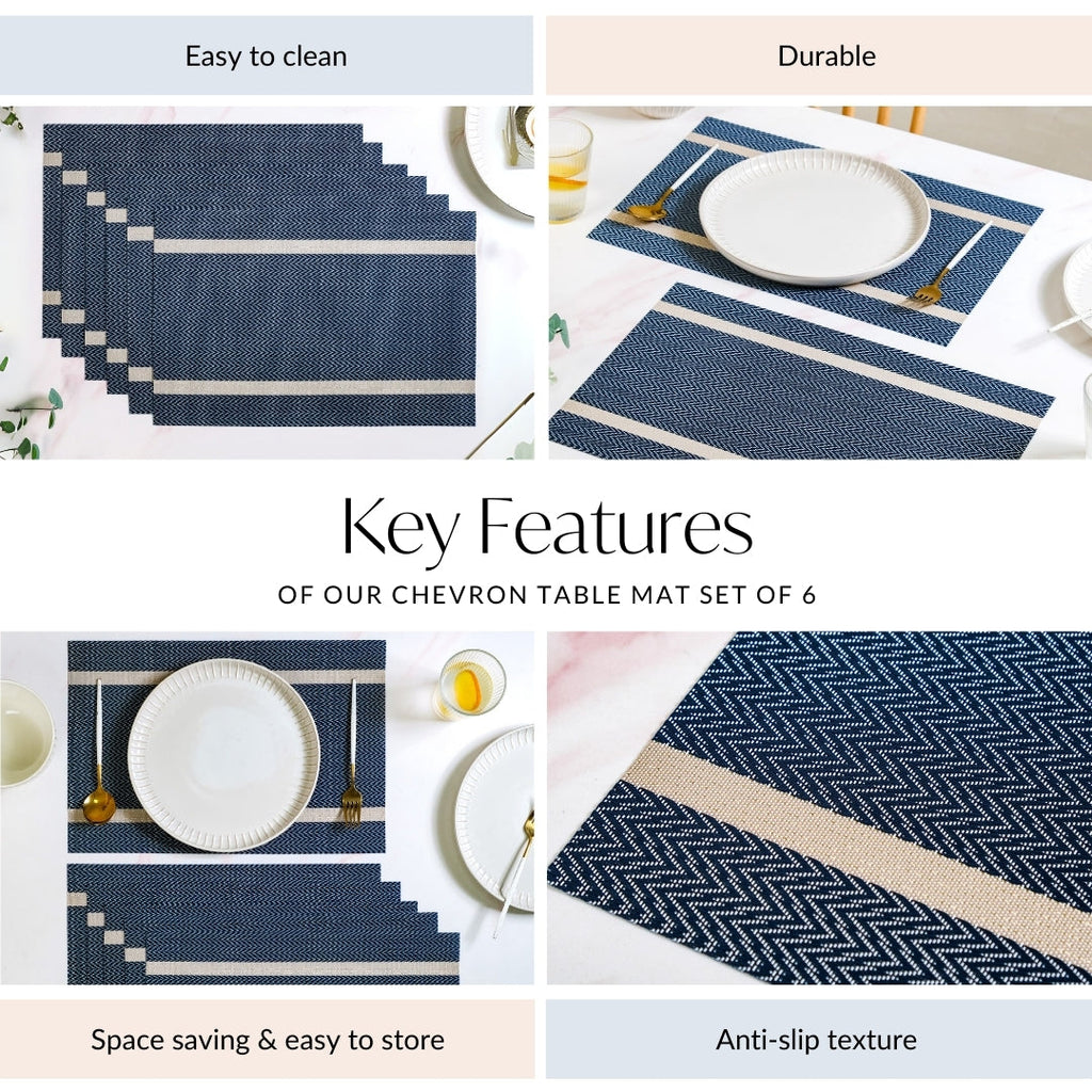 Chevron Table Mat Set Of 6