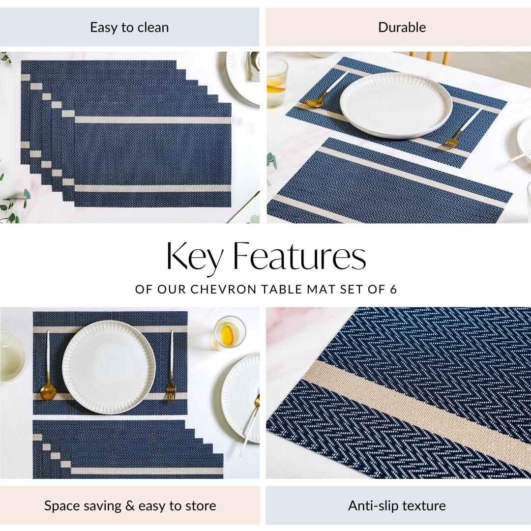 Chevron Table Mat Set Of 6