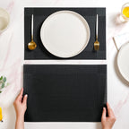 Classic Black Table Mat Set Of 6