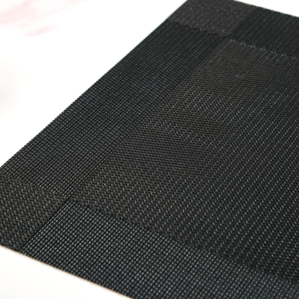Classic Black Table Mat Set Of 6
