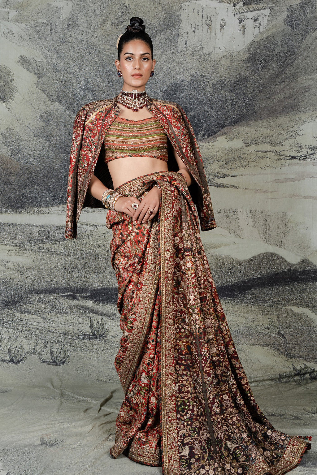 Classic Red Alika Jacket | BARODA