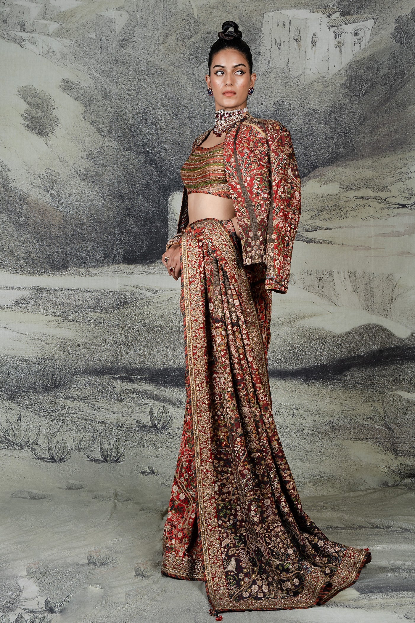 Classic Red Alika Jacket | BARODA