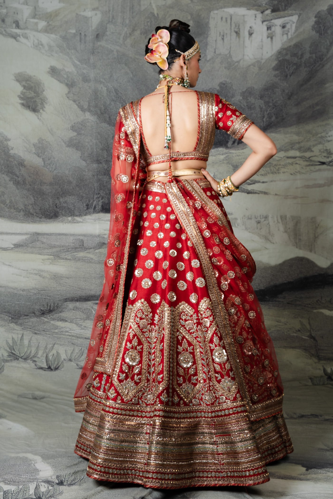 Classic Red Lehenga Set | BARODA